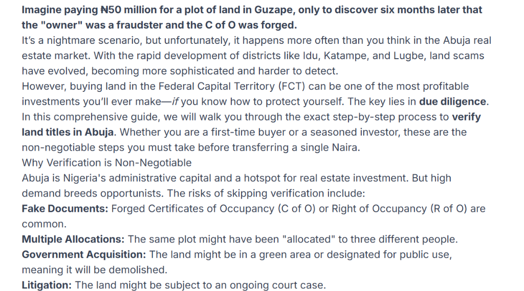 Top 5 Developing Areas in Abuja for 2025